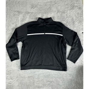 Nike Golf Tour Performance Men's 1/4 Zip Pullover Sweater XXL Black White